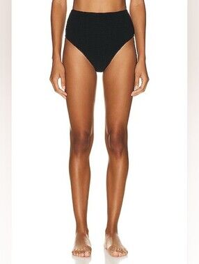 NWT Toteme Smocked High Waisted Bikini Bottom Only Size Small